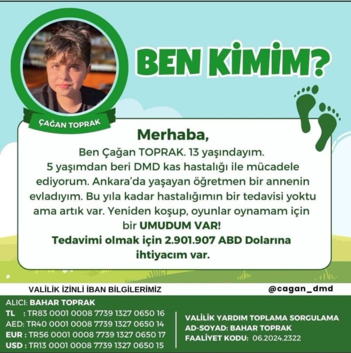 AyeglSemiz78126's tweet photo. @cagandmd için zaman çok önemli. Kampanyanın bir an önce bitmesi gerekiyor.Kendiniz için bir iyilik yaparak Çagan'a nefes olabilirsiniz🙏
#Sahilde #Başörtüsü #JLO #Kuşlar #Ederson #DesafioDelSigloXXI #YavuzAğıralioğlu @Armagan_caglaya @GalatasaraySK #ENHYPEN https://t.co/ijmJdEYtnv