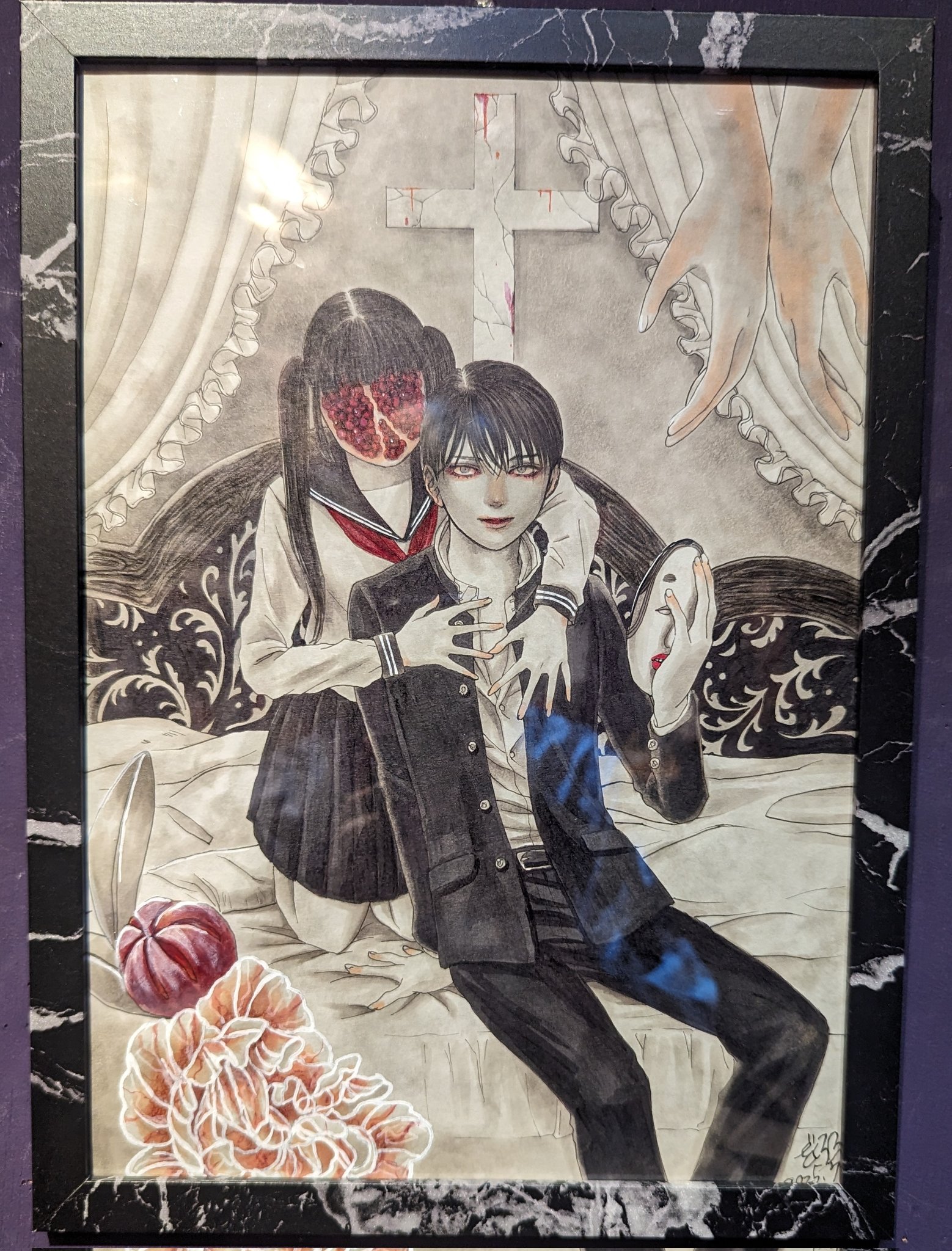♥庄司守・油彩・柘榴(ざくろ) 高評価レビュー ♥庄司守・油彩・柘榴(ざくろ) 絵画 絵画 - 絵画