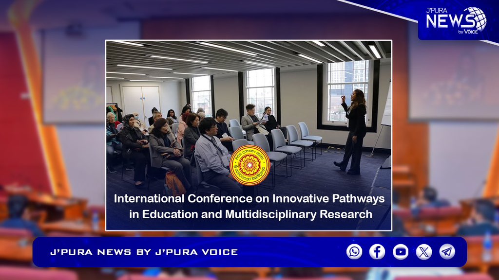 JpuraNews's tweet image. FHSS @usj to partner with the International Conference on Innovative Pathways in Education and Research 2025.

For further details:facebook.com/share/p/16vYmQ…

#JpuraNews 
#JPURAVOICE 
#OfficialMediaAndBroadcastingUnit 
#USJ 
#SriLanka