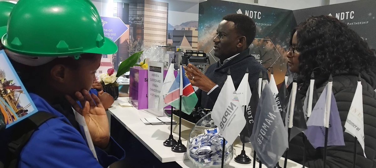 NDTC_Namibia's tweet photo. A safe workplace is not just a legal requirement, it’s a moral responsibility and a strategic advantage. NDTC's , Manager Safety and Sustainable Development, Mr Lukas Kavela sharing the importance of safety at NDTC. https://t.co/BieFqKii5l