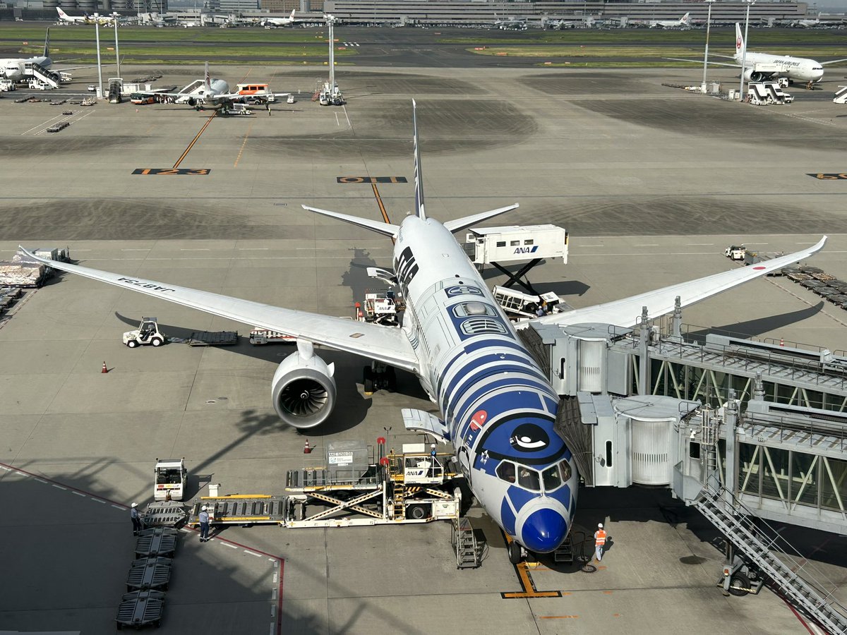ANA R2D2jet   10年間ありがとう、そして
お疲れ様
#ANA
#R2D2jet 
#Boeing787