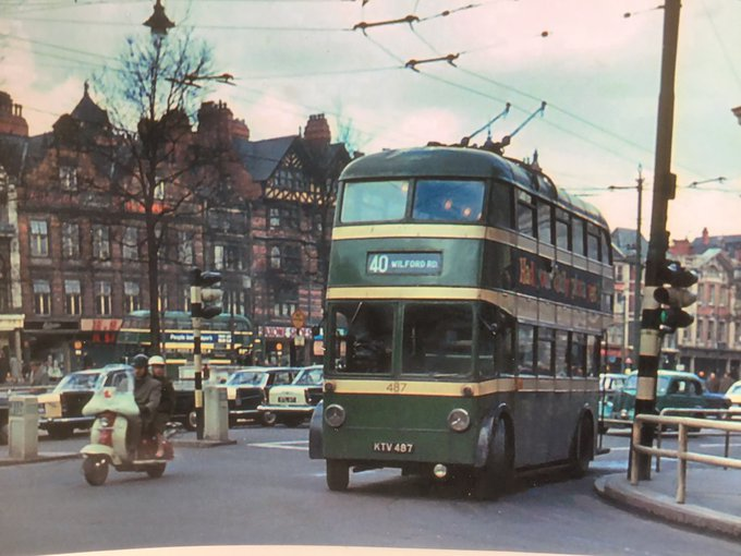 Old Market Square, #Nottingham, 1960s.