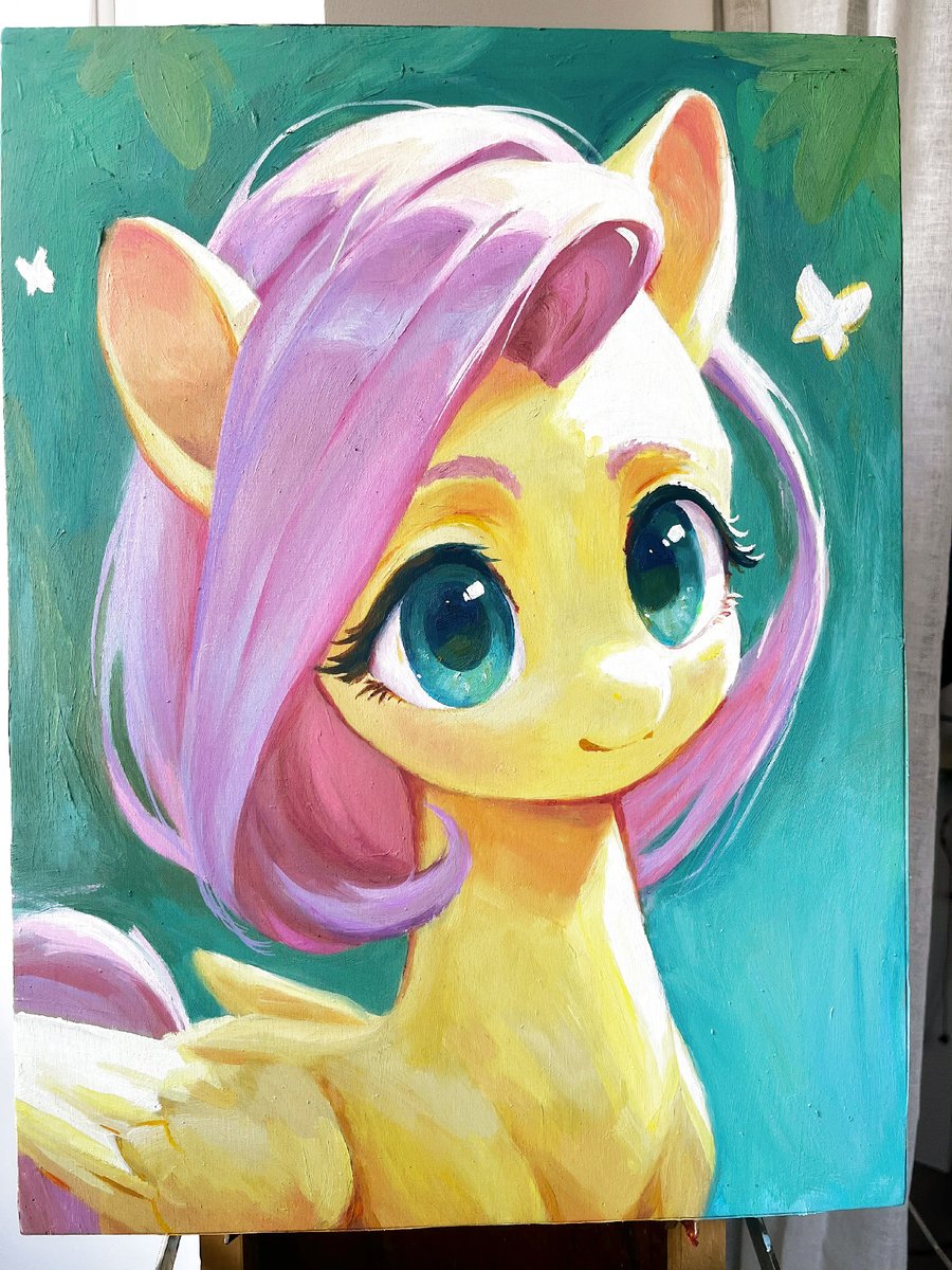 Short hair🦋
Oil painting 30x40cm