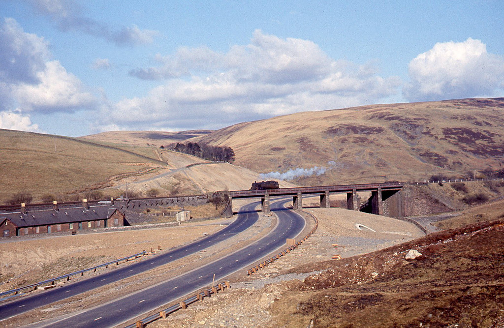 Harthope Viaduct on the A74. (1965) Pic: Brian Flannigan.