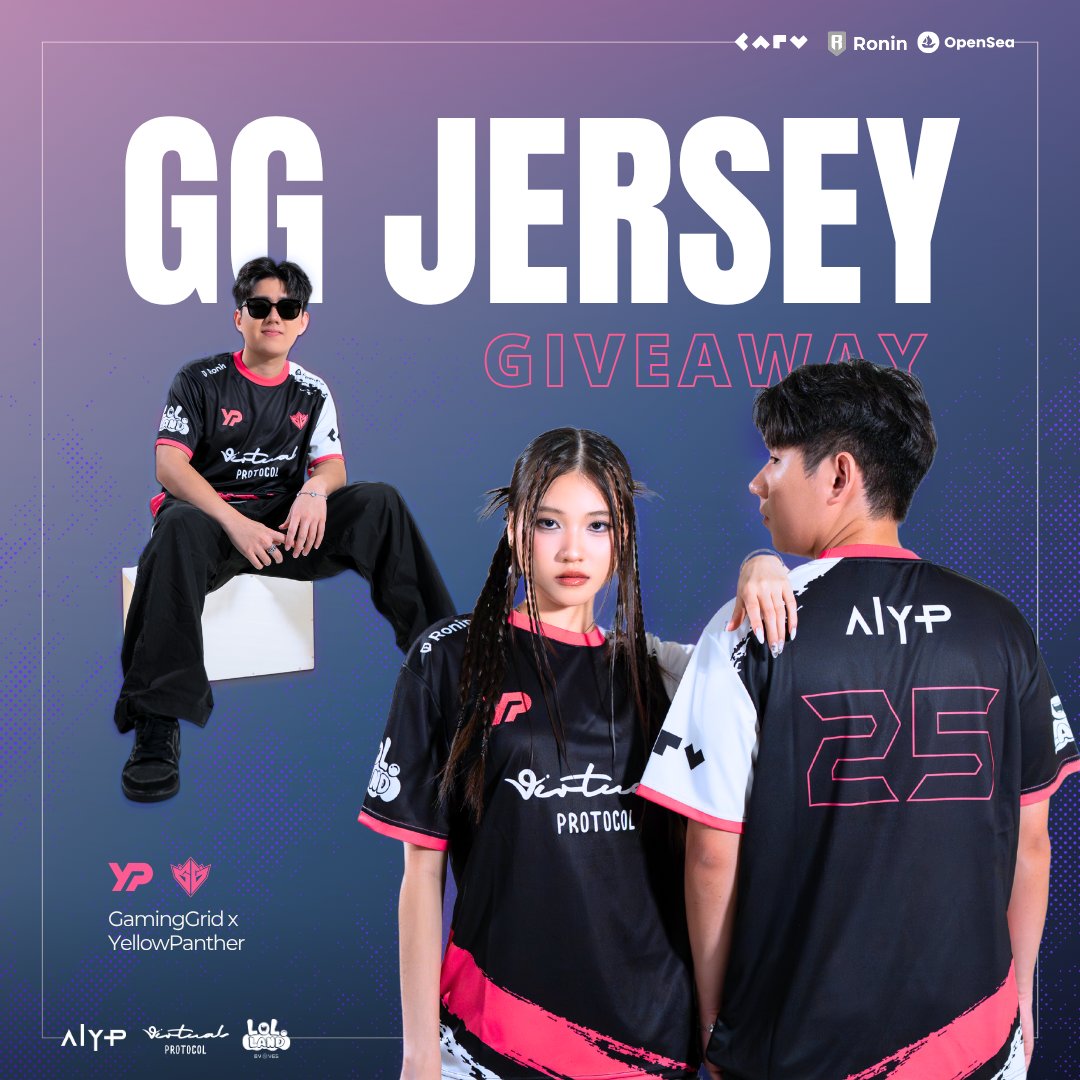 GamingGrid 💎 (@gaminggridx) on Twitter photo 🔥YP x GG Jersey 2025 Giveaway🔥
We're giving away 2 Limited Edition GG Jersey Merch Packs for FREE!
How to join:
🔹Follow <a href="/GamingGridx/">GamingGrid 💎</a> & <a href="/yellowpantherx/">yellowpanther 💎</a>
🔹Like & RT this post
🔹Comment why you want this jersey
⏳72 hours 🔥YP x GG Jersey 2025 Giveaway🔥
We're giving away 2 Limited Edition GG Jersey Merch Packs for FREE!
How to join:
🔹Follow <a href="/GamingGridx/">GamingGrid 💎</a> & <a href="/yellowpantherx/">yellowpanther 💎</a>
🔹Like & RT this post
🔹Comment why you want this jersey
⏳72 hours