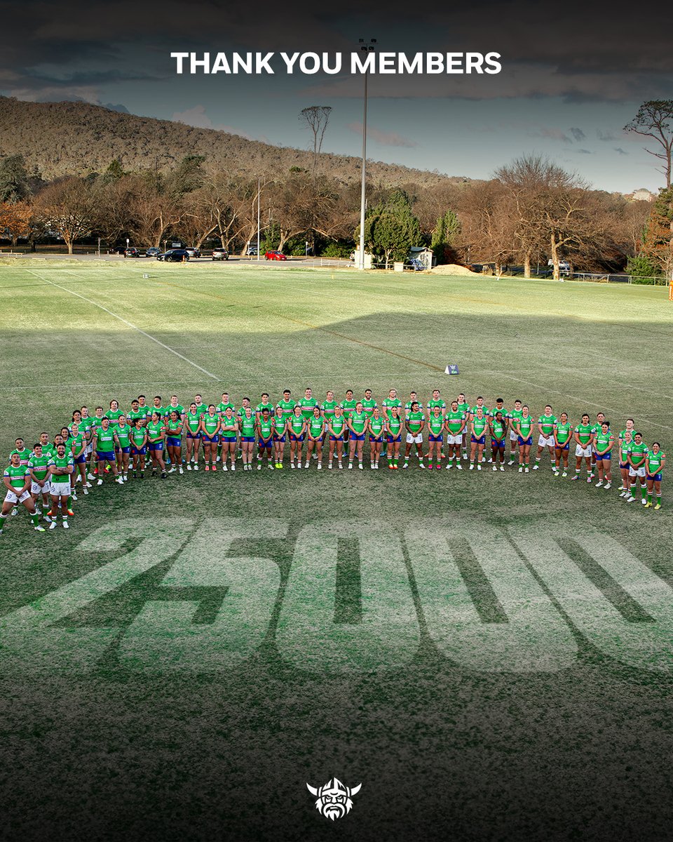 CLUB RECORD!

Thank you to our 2025 Members for helping us reach 25,000 members for the first time in Club History!

#WeAreRaiders