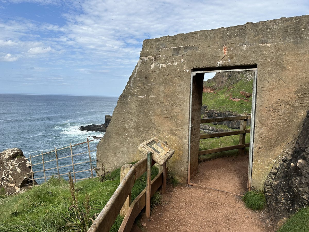 A doorway on the cliff. Causeway coastal path (nr the Giants Causeway), N. Ireland #AdoorableThursday #Thursgate #NoContextDoors