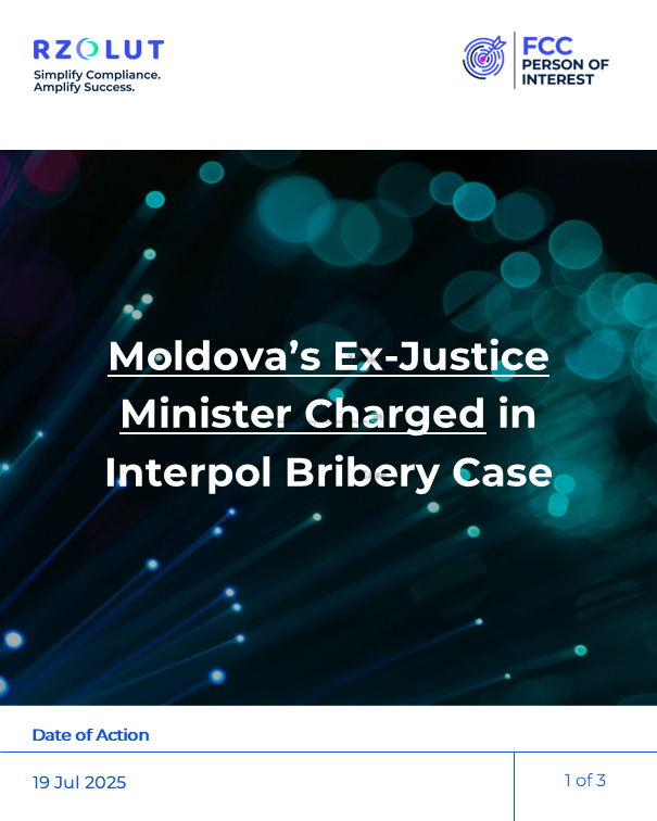 RzolutL's tweet image. On July 19, 2025, Vitalie Pirlog, former Justice Minister of Moldova, was formally charged in France after being extradited from the UAE. 
 
Read more at FCC Times fcctimes.com/2025/07/19/for…

Visit our website rzolut.com/?utm_source=Tw…

#bribery #pep #adversemedia #Interpol
