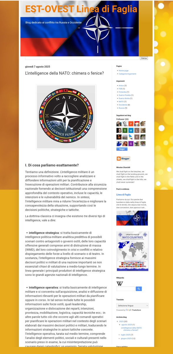 DefendDemo_JJ's tweet image. Linea di Faglia si arricchisce di un nuovo pezzo inedito.
Dopo i reparti cyber tocca all&apos;intelligence.
Prima parte di un lavoro piuttosto complesso che analizza ruoli, sviluppi origini dei reparti preposti al lavoro di intelligence in ambito NATO😉⬇️

lineadifaglia.blogspot.com/2025/08/lintel…