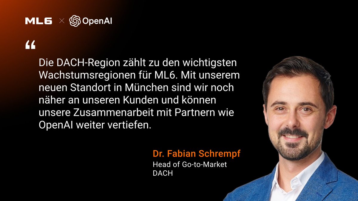 📍 Expansion in Deutschland: ML6 eröffnet Büro in München
#OpenAI