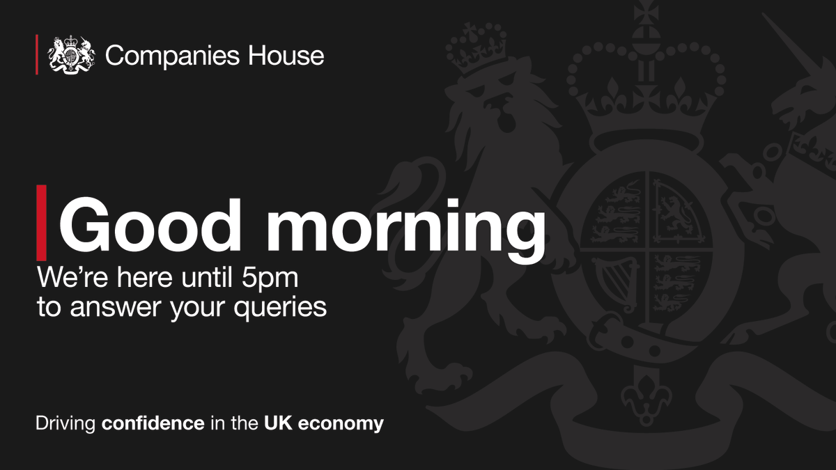 👋 Good morning, we’re here until 5pm to help you with your queries.

Every company must file a confirmation statement every year. 

Find out more about the confirmation statement ⬇️ 
gov.uk/guidance/confi…