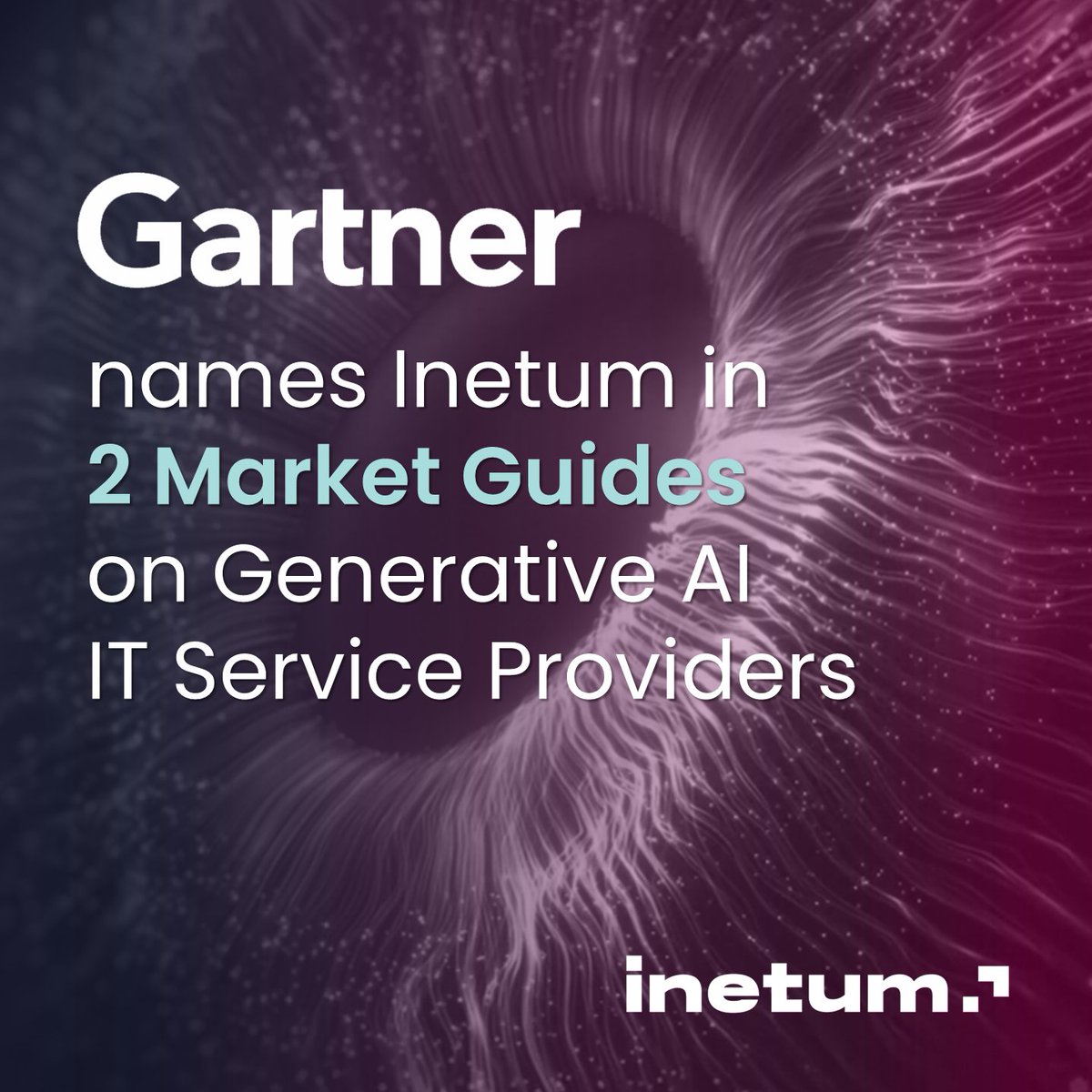 We're proud to be featured in 2️⃣ <a href="/Gartner_inc/">Gartner</a> research notes as #GenAI Vendors in the  “Market Guide for Generative AI Services for Banking” and “Guide to Service Providers for Generative AI Initiatives”. 

Check out this article for more details ➡ inetum.com/en/france/news…