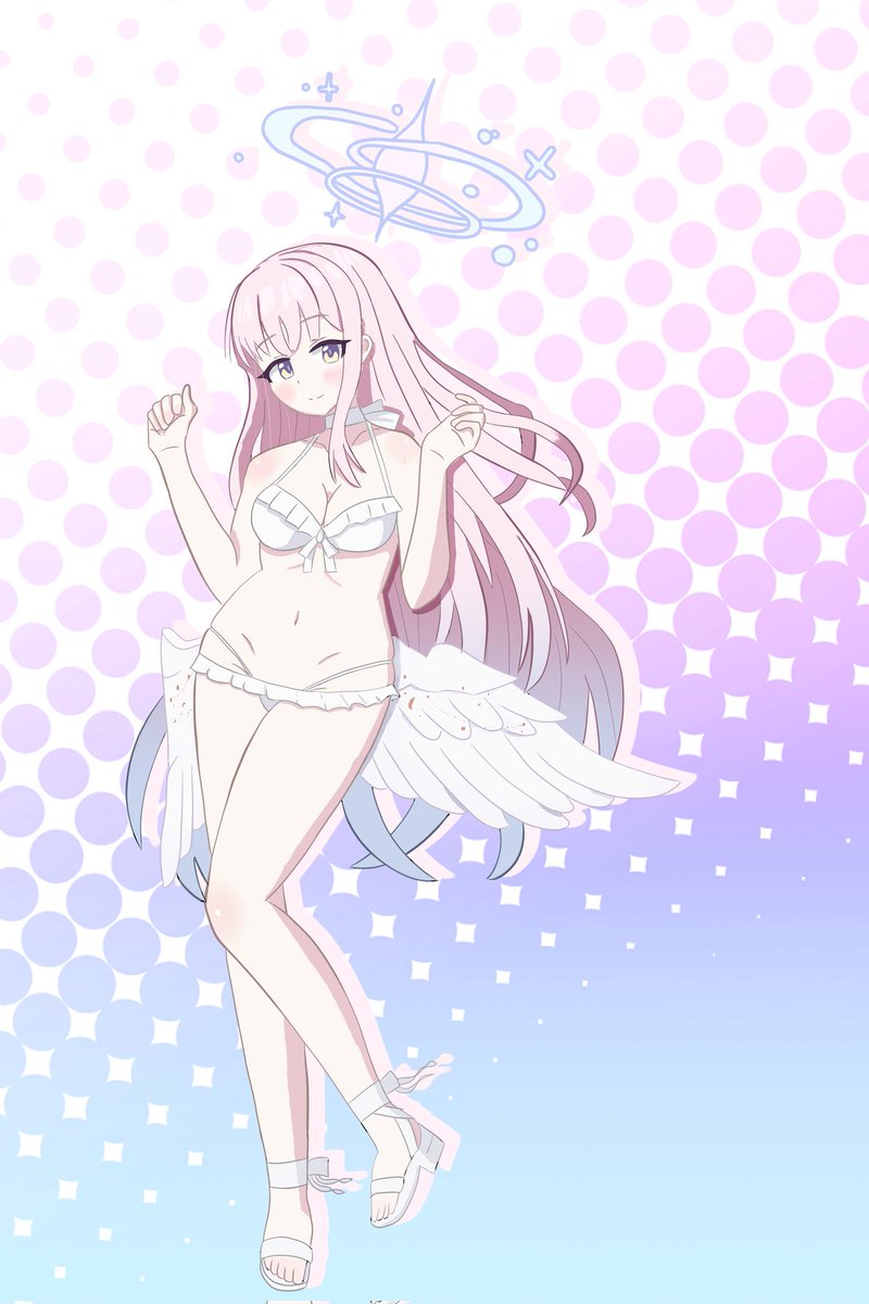 ブルアカのミカを描きました✨
水着に挑戦です！

#ブルーアーカイブ
#ミカ
#イラスト練習