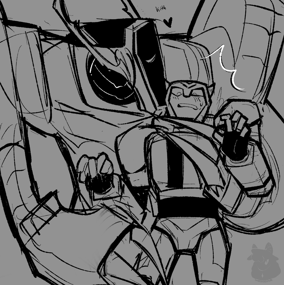 sheepcreature's tweet photo. sketchess..

#shockbee #tfa #transformersanimated #shockwave #bumblebee https://t.co/3OQzRsjgJS