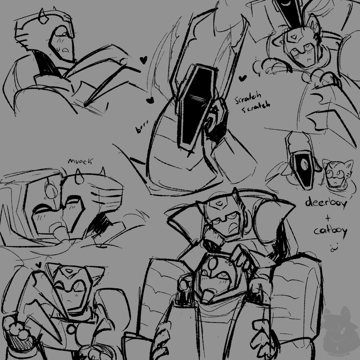 sheepcreature's tweet photo. sketchess..

#shockbee #tfa #transformersanimated #shockwave #bumblebee https://t.co/3OQzRsjgJS