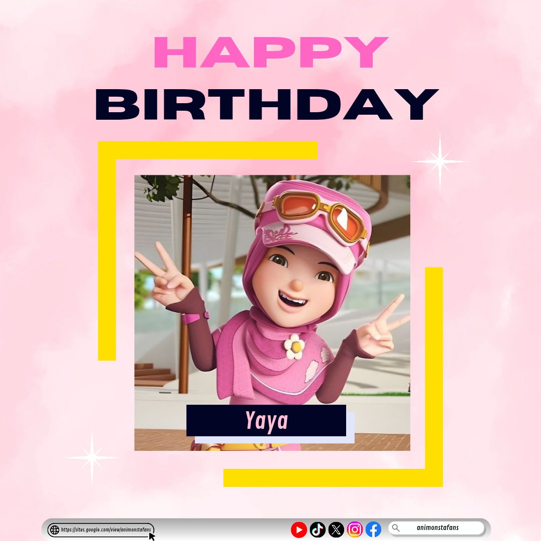 Selamat hari jadi, Yaya! Terima kasih sebab selalu jadi kawan yang hebat dan penyemangat untuk semua. Semoga Yaya sentiasa diberi kebahagiaan dan kekuatan. Teruslah terbang tinggi, Fly With Yaya!
#BoBoiBoy #HappyBirthdayYaya