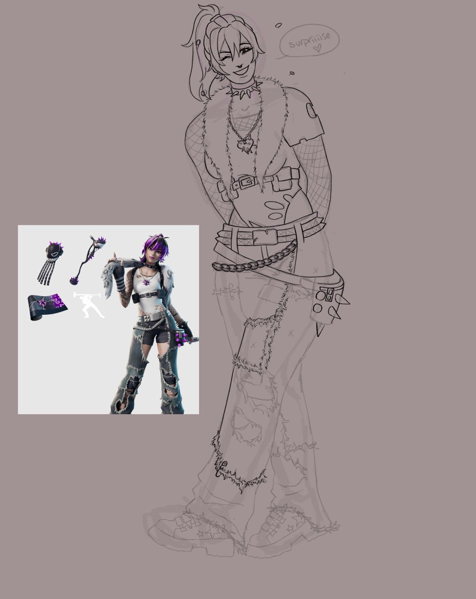 _de0xide_'s tweet photo. i should’ve waited for the full pic to drop i gotta redraw her stupid shoes https://t.co/W3gpQWVV9w