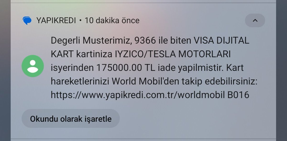 acarzeyd's tweet photo. Yasal olarak sipariş verdikten sonra 14 gün içerisinde iptal talebinde bulunursanız ön ödeme kapora olan 140.000₺ iade edilmekte 

05.08.2025 Tarihinde iadesini yaptıkları ödeme 07.08.2025 tarihinde kartıma geri geldi

Zaten süreç öyle çok uzun değil, Tesla iyzico firmasına iade talebi ilettiğinde 2-3 günde karta gelir.