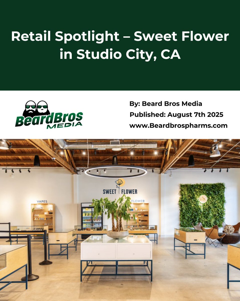 BeardBrosPharms's tweet photo. Slangin’ weed legally since ‘08.
Sweet Flower in Studio City is that shop.
Friendly vibes. Fire brands. Staff who actually care.
And yes, Beard Bros is on the shelf too.
Go where the locals go.
🌿💪 #SweetFlower #RetailSpotlight #BeardBrosPharms #CaliCannabis
https://t.co/16A9I0QJD8