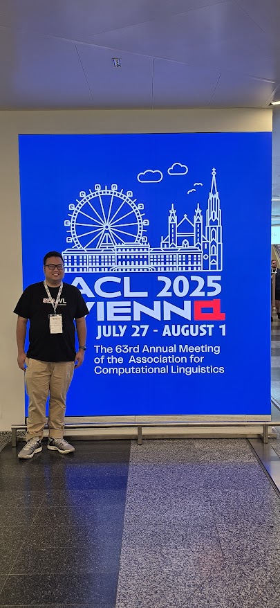 _antonrufino's tweet photo. Last week, I had the chance to attend #ACL2025, one of the top conferences in NLP and CL where together with coauthors we presented the poster for the SEA-VL paper.

Looking forward to many more conferences in the future! https://t.co/RuKXJzaqCG