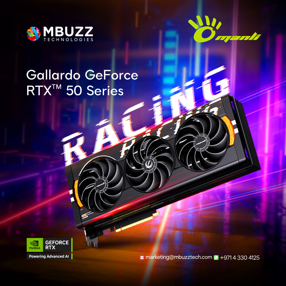 MBUZZ (@mbuzztech) on Twitter photo Feel the rush with the Manli Gallardo GeForce RTX™ 50 Series — built for ultra FPS, AI & creative power. Now available at MBUZZ Technologies
💬DM us or visit: zurl.co/zHO9
📧marketing@mbuzztech.com
#ManliGallardo #RTX50Series #GeForceRTX #GamingBeast #AIReady #MBUZZ Feel the rush with the Manli Gallardo GeForce RTX™ 50 Series — built for ultra FPS, AI & creative power. Now available at MBUZZ Technologies
💬DM us or visit: zurl.co/zHO9
📧marketing@mbuzztech.com
#ManliGallardo #RTX50Series #GeForceRTX #GamingBeast #AIReady #MBUZZ