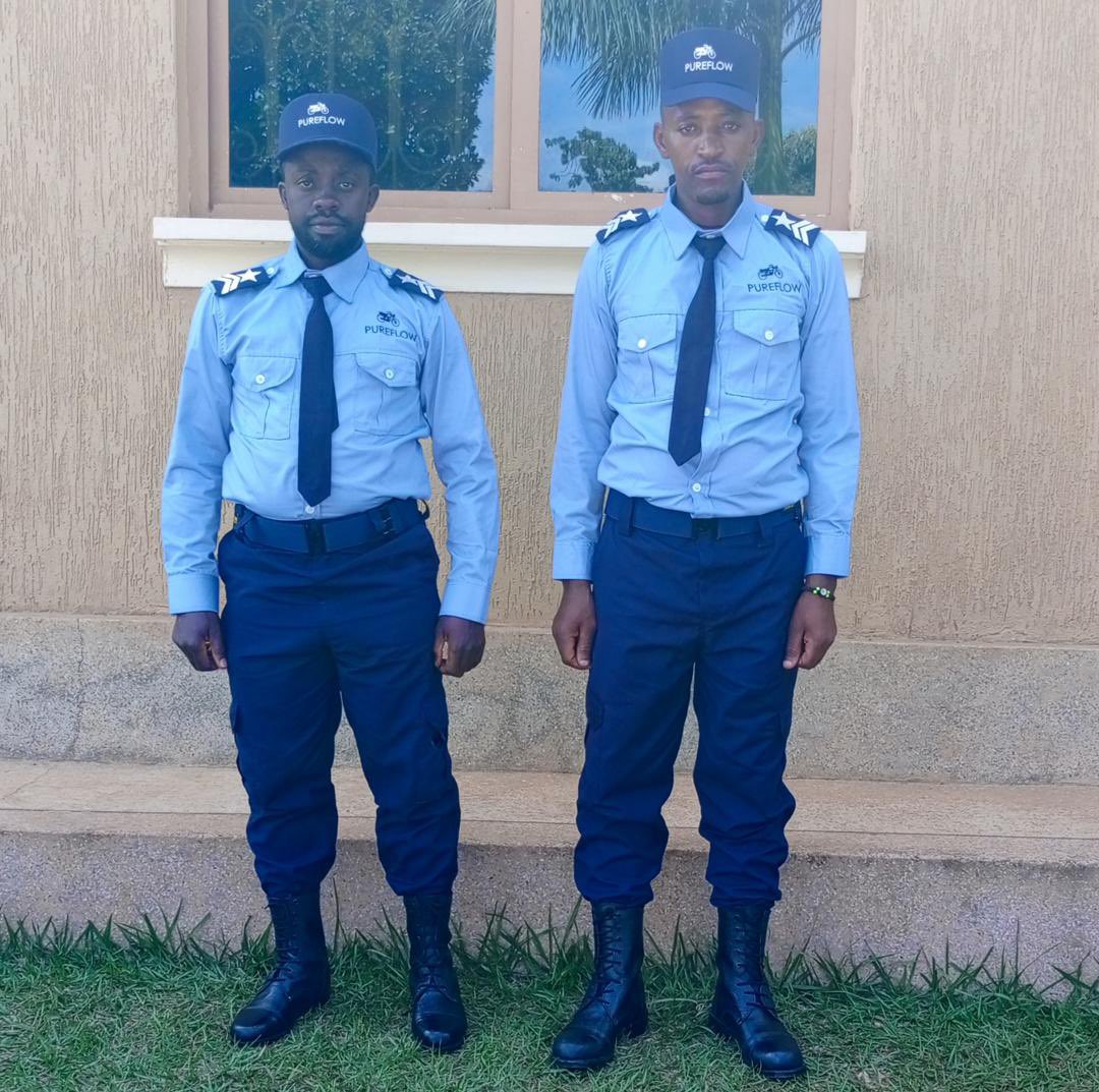 Thank u for trusting us Pure Flow to be ur security uniform supplier 🫶🏿❤️

Btw don’t sell ur dad’s plot to buy a bike or car, just visit their offices in Jinja, Mbale, Kasese, Ibanda, Mbarara, Gulu, Arua, Rukungiri, Ntungamo or Kanungu &amp; ride away with ease 🙏 #bajeuniforms