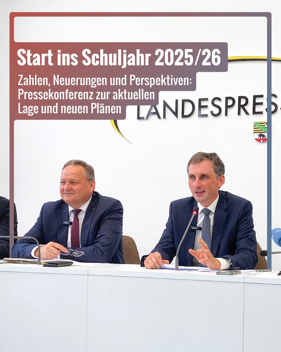 📚 Das neue Schuljahr startet in <a href="/sachsenanhalt/">Sachsen-Anhalt</a>  – mit ca. 213.829 Schülerinnen und Schülern, fast 19.000 #Einschulung|en und vielen Neuerungen.
Mehr Unterstützung, mehr #Digitalisierung, mehr Perspektiven. Was sich alles ändert 👉lsaurl.de/cYHRZ7