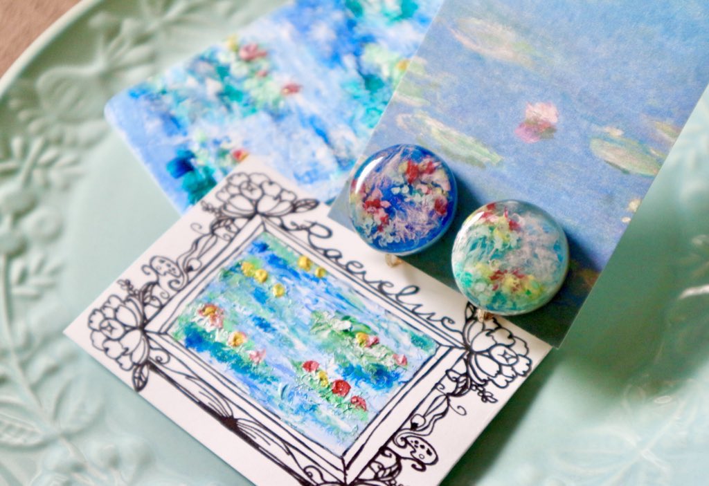 raevelu's tweet photo. #私をコレで覚えて欲しい

絵画をジュエリーに纏わせています

#ハンドメイド #アクセサリー
#ハンドメイド好きさんと繋がりたい https://t.co/o8UwUZ7KyZ