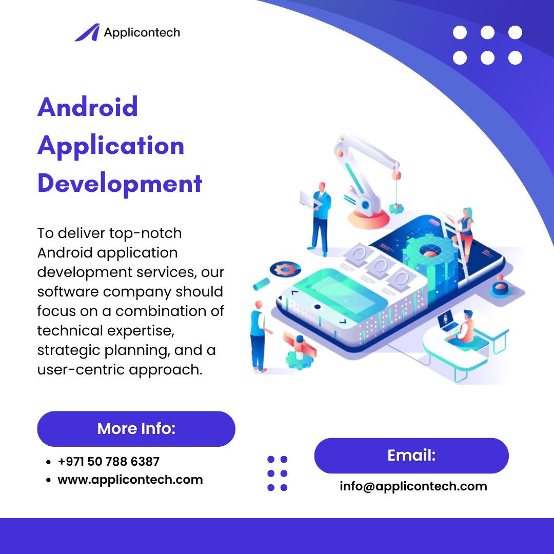 applicon_tech's tweet image. At Applicontech, we are the best in the field of Android application development, and we customize our services as per the needs of the businesses.
Visit: applicontech.com
#AndroidAppDevelopment #MobileAppDevelopment #AndroidDevelopers #AppDevelopmentServices #Applicontech