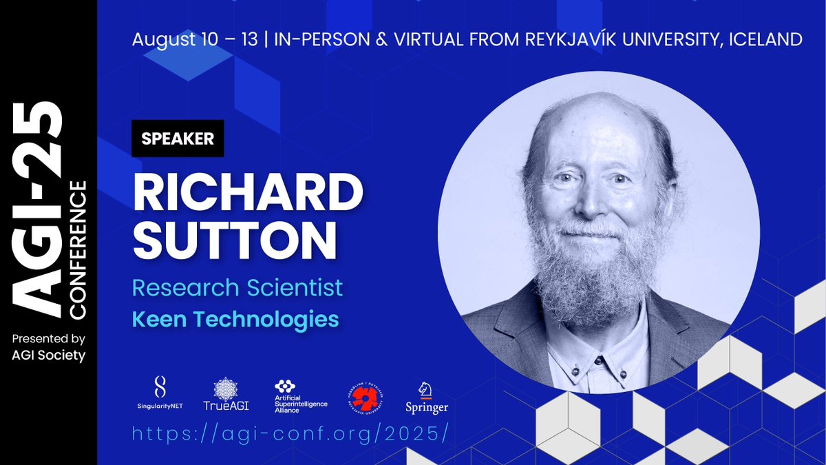 "Con el crecimiento de la industria de la IA, en gran medida se ha desviado de su rumbo."

El profesor <a href="/RichardSSutton/">Richard Sutton</a> dará una charla principal en AGI-25 donde abordará lo que necesitamos para volver al camino hacia una inteligencia real: agentes que aprendan de forma continua,