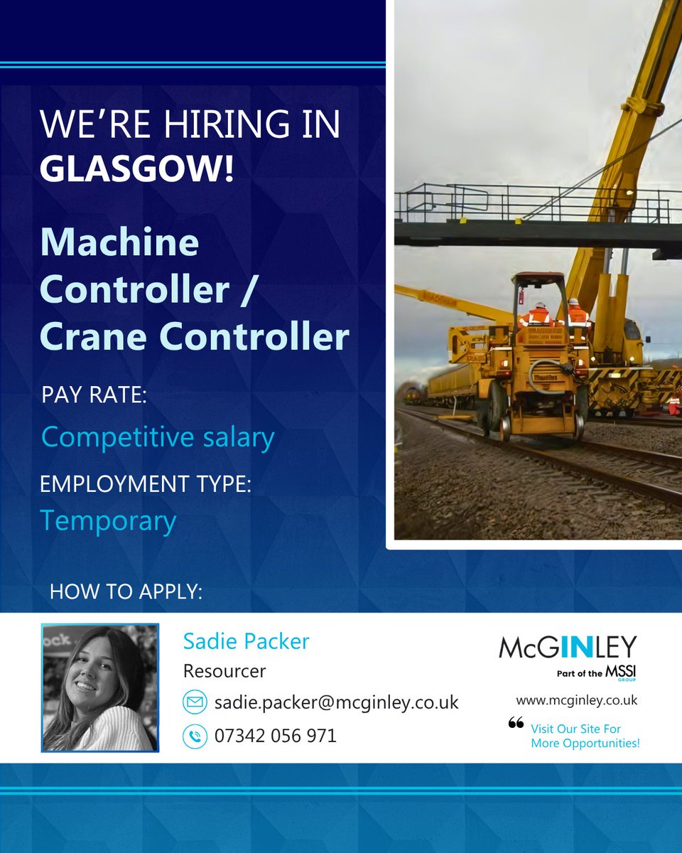 🚇 Exciting Rail Roles Available This Week! 🚇

We're on the lookout for dedicated professionals to join us. Check out these top opportunities and take your career to the next level! 👷

Explore these roles and more on our job page: ow.ly/BXKu50WAur7