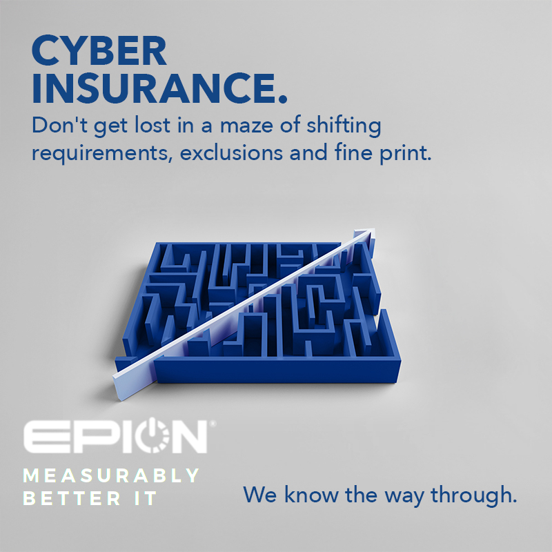 EpionIT's tweet image. Feeling lost in the maze of cyber insurance requirements? 🧭 
Ready for a smoother path forward? Let’s connect! Schedule your consultation today:  
hubs.la/Q03B33VL0

#CyberInsurance #InsuranceReady #MeasurablyBetterIT #RiskReduction #BusinessProductivity 🚀
