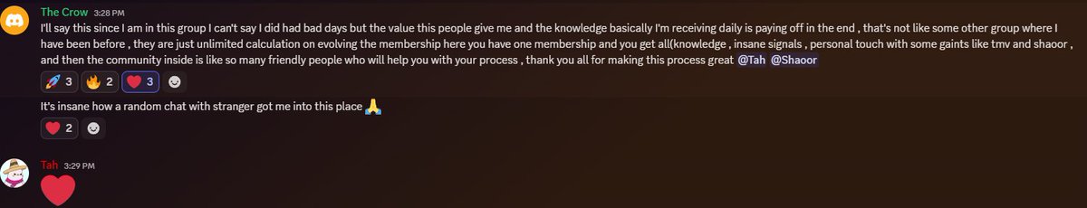 genuine testimonials from our members about <a href="/21M_ALPHA/">21M ALPHA</a> community...

we growing with market and taking members along with us...

join us with limited time discount of 📷 30%  using promo code "bull_alt30"  

📷 Join here: whop.com/checkout/plan_…