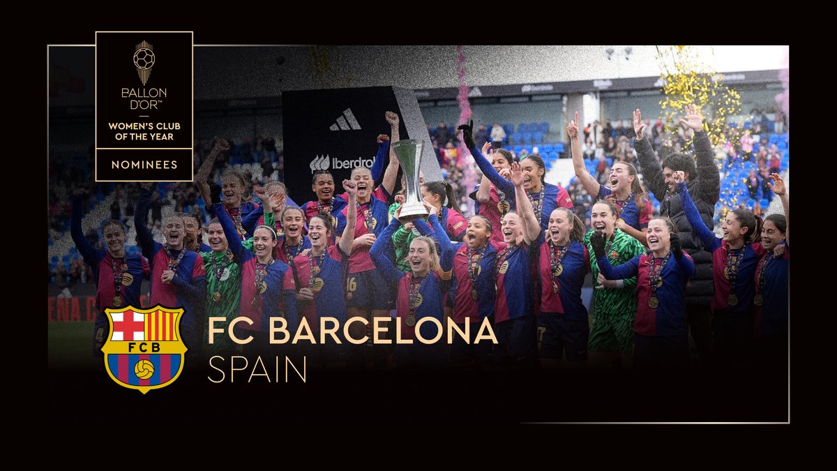 ballondor's tweet image. Nominated for the Women's Club of the Year ⤵️

@FCBfemeni

#ballondor