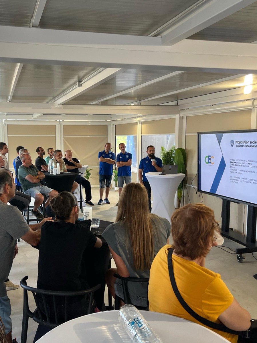 SCBastia's tweet image. Le Vendredi 25 juillet, le Sporting Club di Bastia a organisé son séminaire des volontaires, réunissant 50 participants, allant des nouveaux engagés aux plus expérimentés, âgés de 16 à 77 ans.

Cette rencontre essentielle a permis de présenter le pôle d’activité organisation, les…