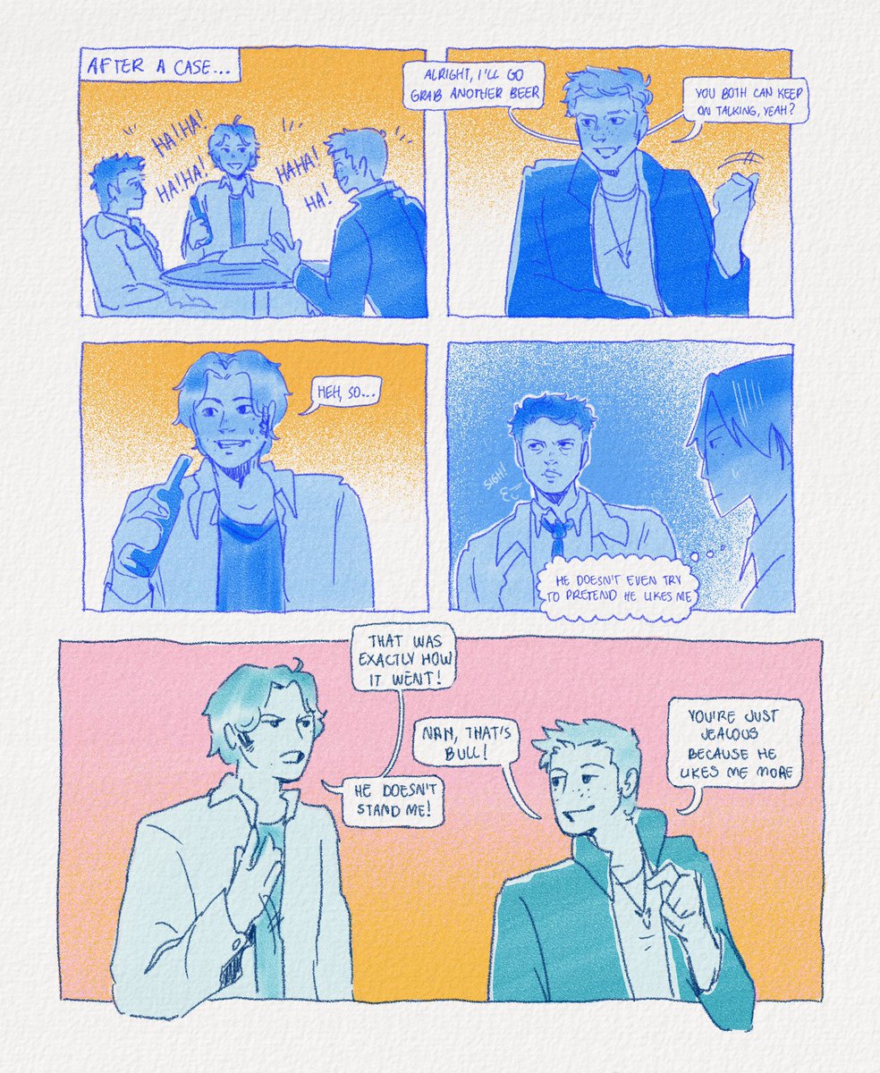 akisez09's tweet photo. i love every sam and castiel interaction in the early seasons #Supernatural #deanwinchester #samwinchester #castiel #destiel #fanart #teamfreewill https://t.co/TS8e9ANft4