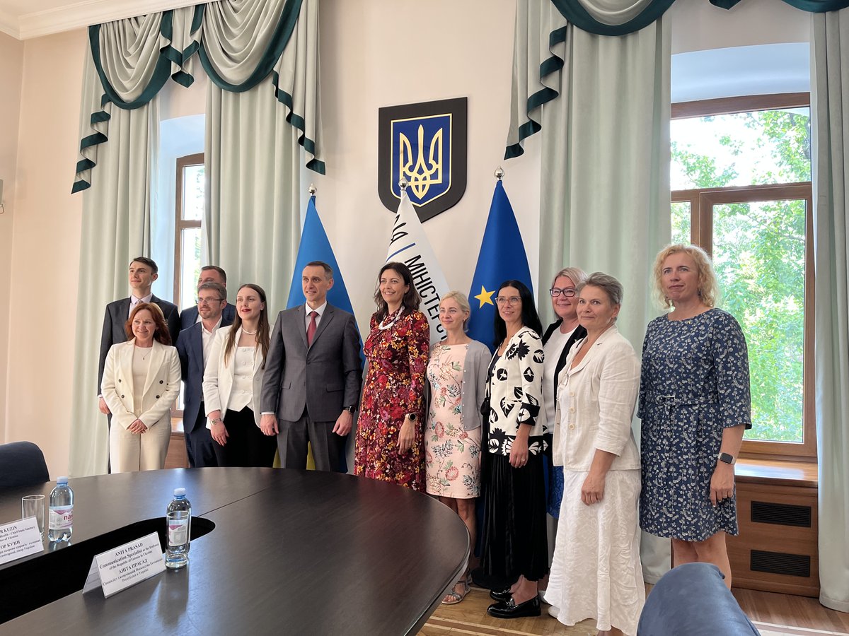 Estonian Minister of Social Affairs Karmen Joller paid a visit to Ukraine and met her Ukrainian counterparts. She visited Memorial to the victims of Russian occupation in Bucha, Children Hospital «Okhmatdyt» and other medical institutions. #StandWithUkraine