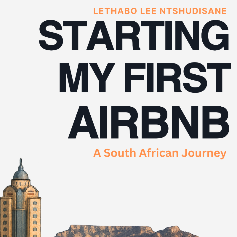 DistinctLee's tweet photo. Discover the secrets to launching a successful Airbnb in South Africa with Lethabo Lee's expert guide. Start your hosting journey with confidence and turn your property into a thriving business. Get your copy now!