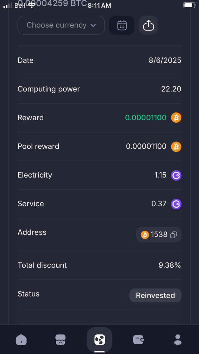 Gm if you Gm!!! the slow and steady grind is real. I do miss the big weekly payouts from Miner Wars, but the slow steady rewards from solo is for me. Stack your $BTC at your own rate. Do what makes you happy and keep shinning on ☀️ #GoMining #BTC
