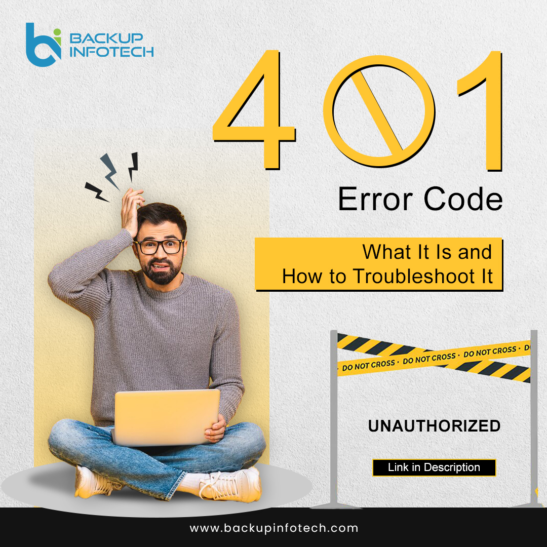 backupinfotech's tweet image. This informative graphic, provided by Backup Infotech, offers insights into the 401 error code, including its meaning and effective troubleshooting steps for users.

backupinfotech.com/401-error-code…

#401error #Unauthorized #ErrorCode401 #WebError #TechSupport #BackupInfotech #Trouble