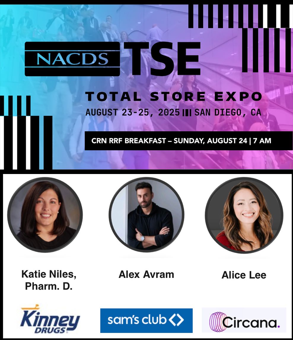 CRN Retailer Relations Forum members: Connect with retail executives and hear insights from speakers representing top retailers and consultants during a special breakfast meeting hosted by CRN at NACDS Total Store Expo in San Diego. Learn more: crnusa.org/events-educati…