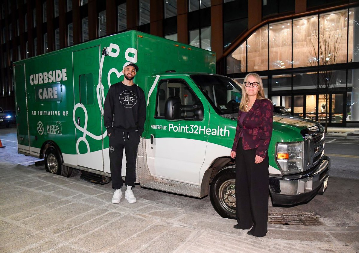 NEW: Black women are 3-4x more likely to die during childbirth than their white peers. 

Through their award-winning Curbside Care program, the Celtics work to ensure all mothers have access to critical care. 

Derrick White is at the center: "He's just an incredible person."