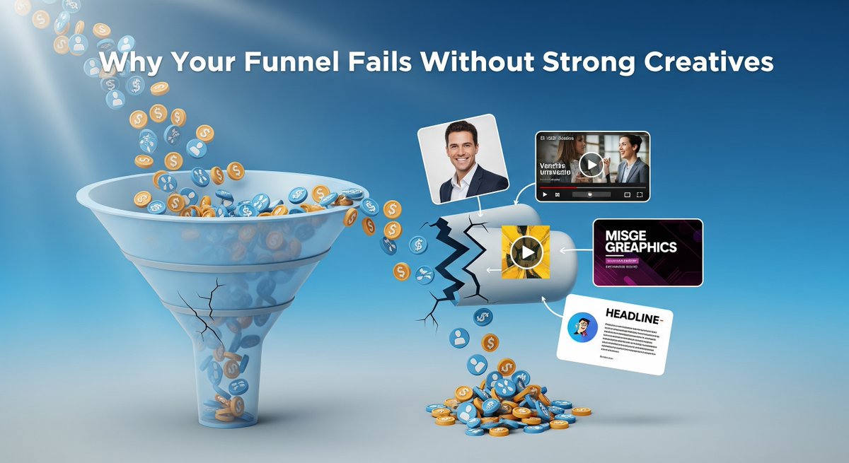 VerveLogic's tweet image. Don’t just run ads. Run ads that work.

Without creative that captures attention, your funnel is just a fancy flowchart. Learn how to fix that in our latest post:
👉 verveonlinemarketing.com/blog/why-your-…
#DigitalAds #ConversionRate #FunnelFix #MarketingStrategy