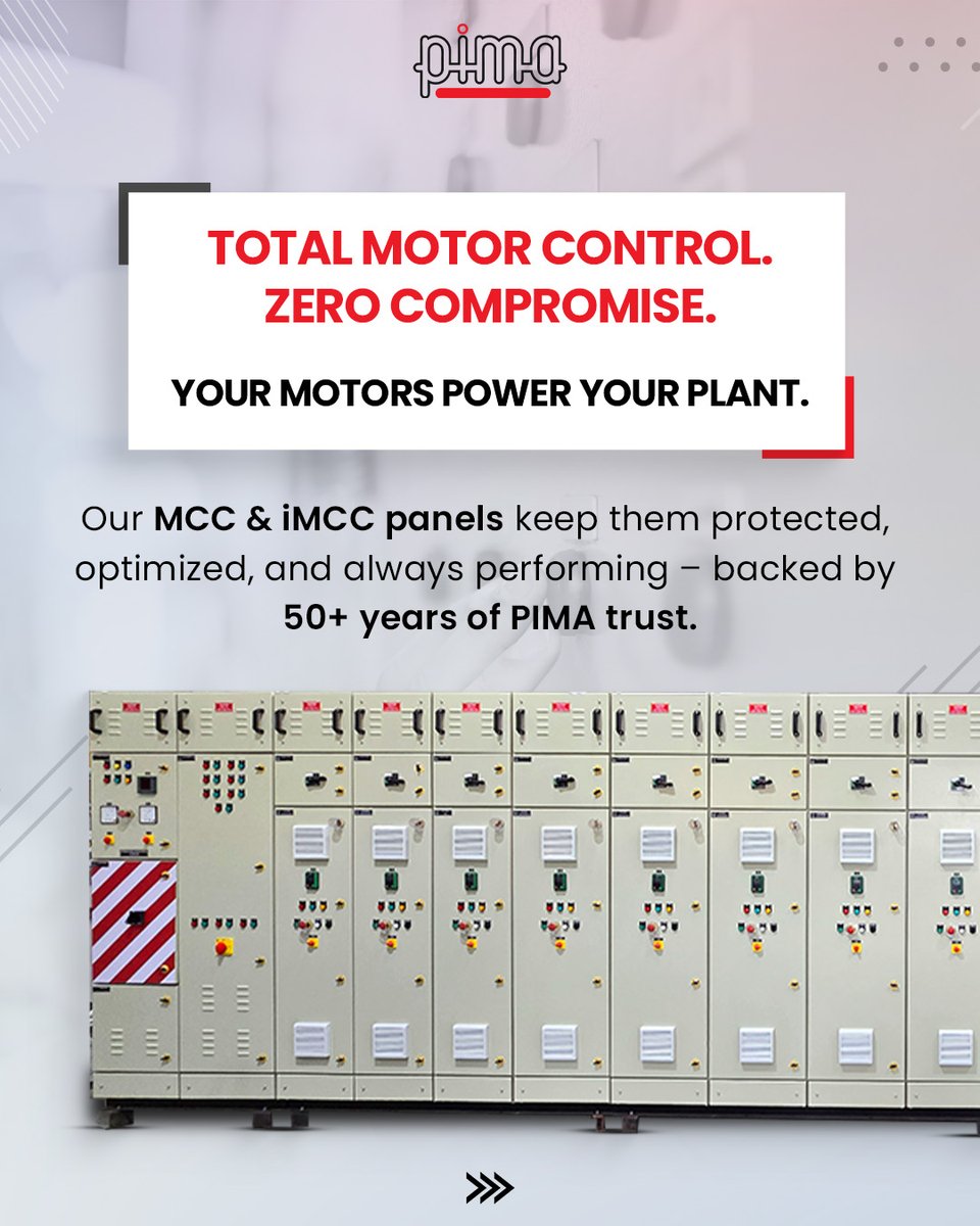 PimaControls's tweet image. From fault detection to future-readiness —
Here’s how our MCC/iMCC panels keep your plant running like a well-oiled machine.
#MCC #iMCC #FaultDetection #FutureReadiness #IndustrialAutomation #PlantEfficiency #SmartManufacturing #PimaSolutions #Pima #PimaControls