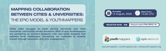 YouthMappers (@youthmappers) on Twitter photo Discover how <a href="/youthmappers/">YouthMappers</a> & the <a href="/EPICNtweet/">EPIC-Network</a> are bridging the gap between cities and universities through innovative, community-driven mapping collaborations. 📍🗺️
🔗 Register: tinyurl.com/YM-EPIC-N
Connecting students with real-world projects to tackle local challenges Discover how <a href="/youthmappers/">YouthMappers</a> & the <a href="/EPICNtweet/">EPIC-Network</a> are bridging the gap between cities and universities through innovative, community-driven mapping collaborations. 📍🗺️
🔗 Register: tinyurl.com/YM-EPIC-N
Connecting students with real-world projects to tackle local challenges