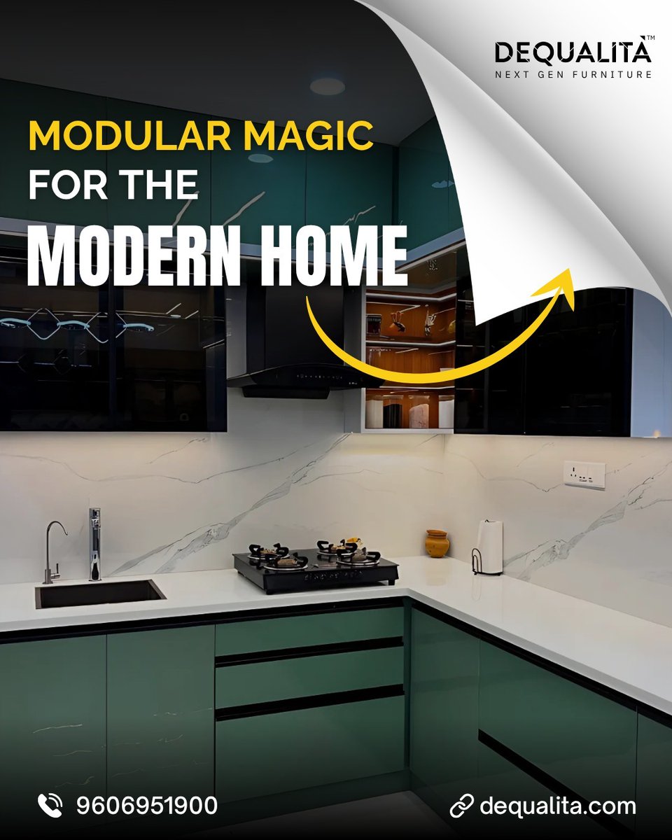 DeQualitaOnline's tweet image. Unlock modern living in Bangalore with modular furniture that perfectly blends style, functionality, and customization for your unique home. #ModularMagic #BangaloreHomes #ModernLiving #CustomFurniture #HomeDesign #InteriorGoals