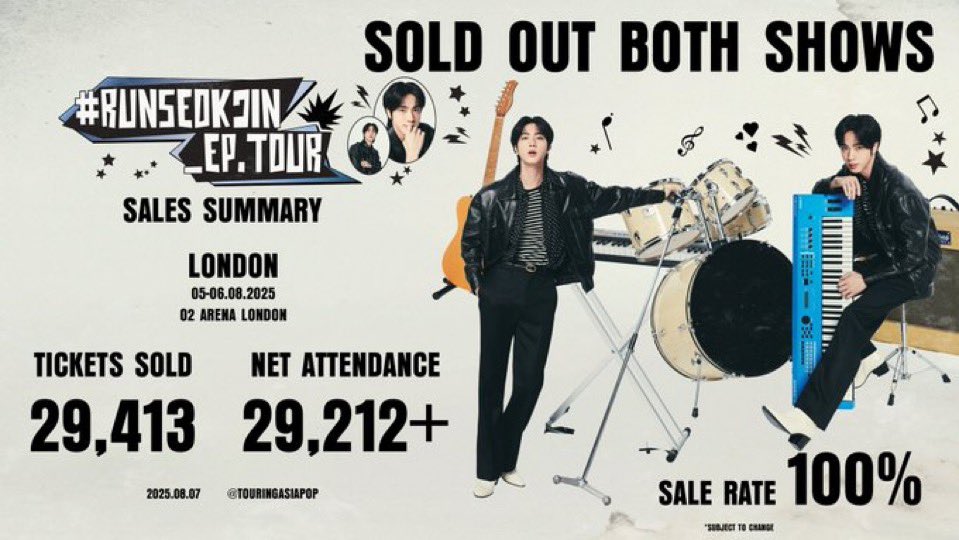 ریپ و ریت؟
SOLD OUT KING JIN
BIGGEST SOLOIST JIN
HISTORY MAKER JIN AT THE O2
#RUNSEOKJIN_epTOUR_LONDON
#RUNSEOKJIN_epTOUR_EUROPE