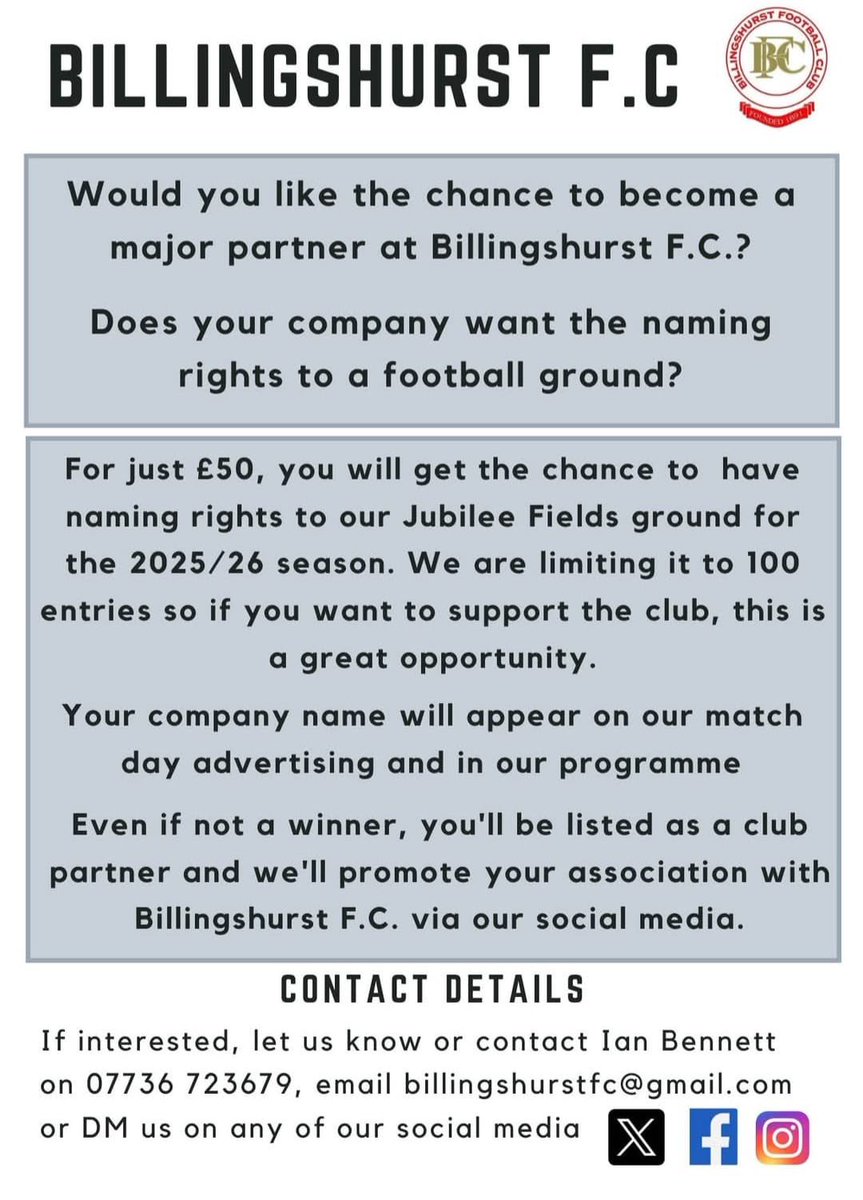 Billingshurst FC Vets (@billifcvets) on Twitter photo Just a few tickets left… Just a few tickets left…