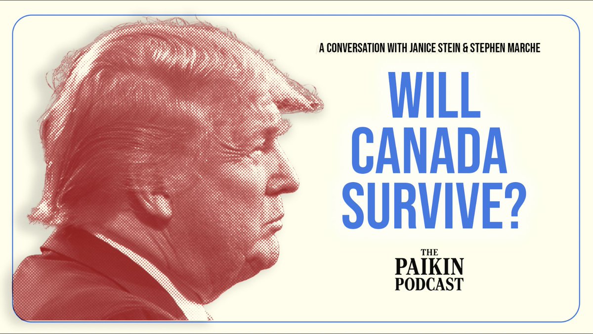 The Paikin Podcast (@thepaikinpod) on Twitter photo This was a hell of a debate.
<a href="/StephenMarche/">Stephen Marche</a> and Janice Stein discuss the threat to Canadian sovereignty, the end of the American empire, living next to an “acceleratingly insane” neighbour, and what we can do about it.
You’re going to want to watch/listen to this one. This was a hell of a debate.
<a href="/StephenMarche/">Stephen Marche</a> and Janice Stein discuss the threat to Canadian sovereignty, the end of the American empire, living next to an “acceleratingly insane” neighbour, and what we can do about it.
You’re going to want to watch/listen to this one.