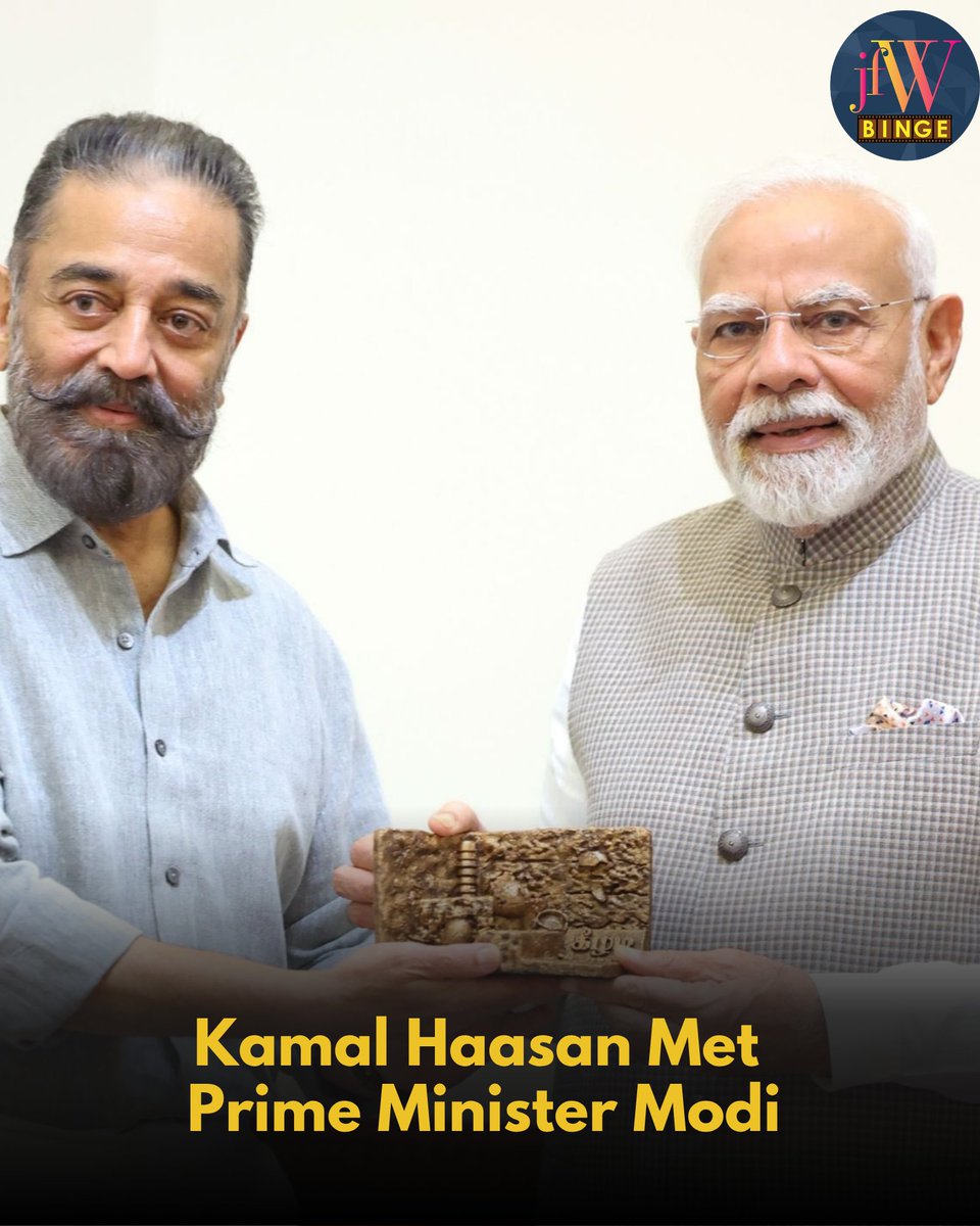 Kamal Haasan met with Prime Minister Modi today 
#KamalHaasan #PMModi <a href="/ikamalhaasan/">Kamal Haasan</a>